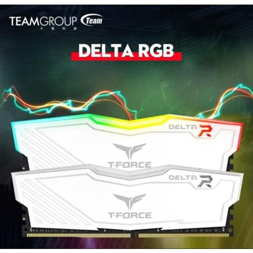 TEAMGROUP Delta RGB DDR4 16GB (2x8GB) 3000MHz (PC4-24000) CL16 8GB 16GB 3200MHZ 3600MHZ Desktop Gaming Memory Module Ram Black