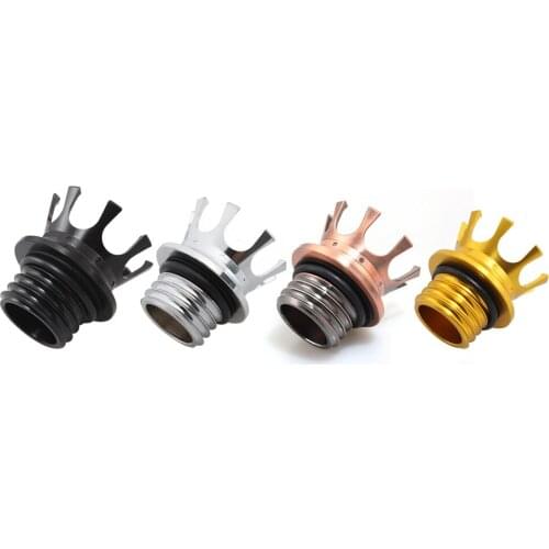 Moto Flush Right Hand Thread Reservoir Crown Vent Fuel Gas Tank Cap Cover For Harley Sportster Dyna Softail Touring 1996-Up