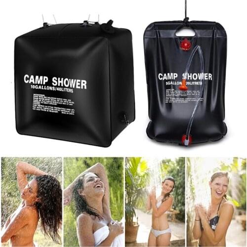 Shower Bag Portable Folding Solar Heated Waterproof Outdoor Camping Travel Hiking Hand Water Bags For Shower Bathe 20L/40L