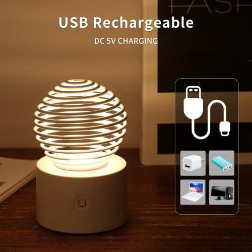 USB LED Touchable Night Light Portable Bedside Lamp 1.2W 2700K Soft Warm Rechargeable Table Lamp Stepless Dimming night lamp