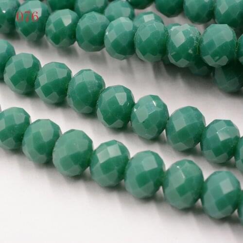 FLTMRH Wholesale AB clear 70pcs Crystal Glass Rondelle Faceted Loose Spacer Beads DIY 8mm