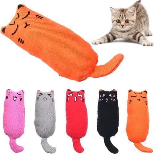 Christmas Pet Toy Cat Grinding Catnip Funny Plush Cat Toy Pet Kitten Chewing Toy Claws Thumb Bite Cat mint For Cats Teeth toys