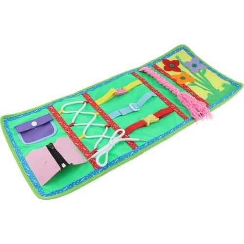 Cloth Book Basic Skills Puzzle Learn To Dress Kids Montessori Sensory Toys