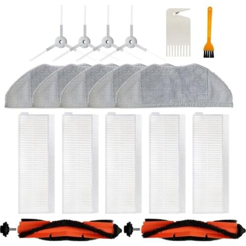 TOP!-Main Rolling Brush Side Brush Filter Mop Cloth for Xiaomi Mi Robot Vacuum-Mop Essential G1 Cleaner Spare Parts Package