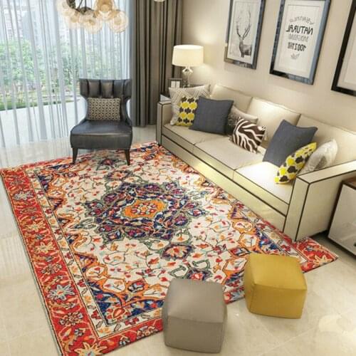Vintage Persian Carpet Living Room Home Carpet Living Room Moroccan Carpet Bedroom Sofa Coffee Table Floor Mat Study Decoration