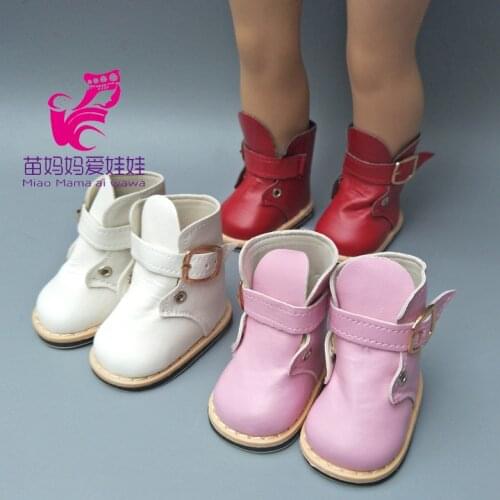 Pu leather winter Boots fit 43 cm baby dolls and 18 inch girl doll fashion shoes accessory
