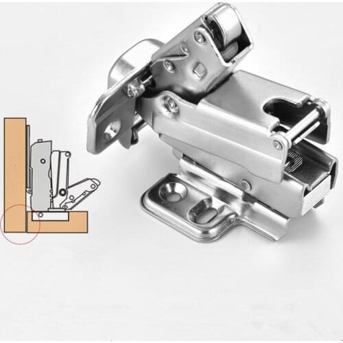 165 Degree Hydraulic Hinges Cold Rolled Steel Fixed Cabinet Cupboard Door Thick Board Angle Hinge For Furniture Hardware
