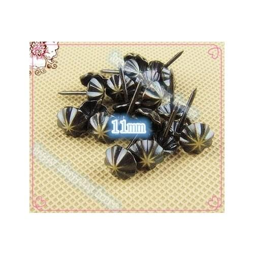 A09 11MM iron Nail color Upholstery Nail Jewelry Box Wall Door Sofa Furniture Decorative Tack Stud Pushpin
