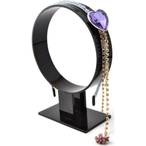 Free Shipping Acrylic Hairband Headband Display Stand Hairpin Display Rack Hair Hoop Jewlery Holder Showcase Shelf