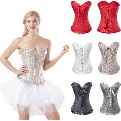 Alivila.Y Fashion Womens Vintage Brocade Lace Boned Renaissance Corset