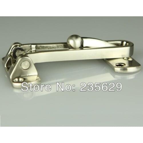 Free Shipping, 4 pcs, 215g stainless steel security door fasten,brushed Stainless Steel, metal door guard for interior doors