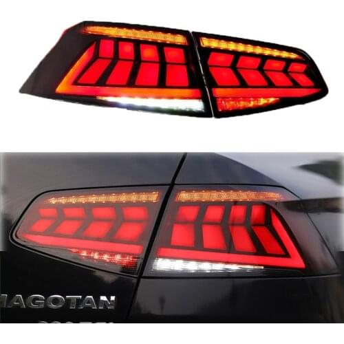 DNO LED Taillight For Volkswagen VW Passat B8 2017 2018 2019 Rear Running Lamp Brake Reverse Dynamic Turn Signal Car Tail Light