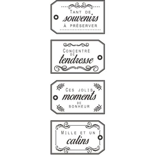 French Transparent Clear Stamp for DIY scrapbooking/Card Making C115