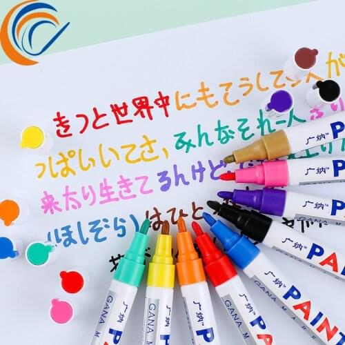 Paint Marking Pen Oily Pen 12 pcs per setTouch Up Paint Pen DIY Photo Album Graffiti Pen