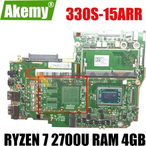 Akemy For Lenovo 330S-15ARR Laptop Motherboard AMD Ryzen 7 2700U RAM 4GB DDR4 Tested 100% Working New Product