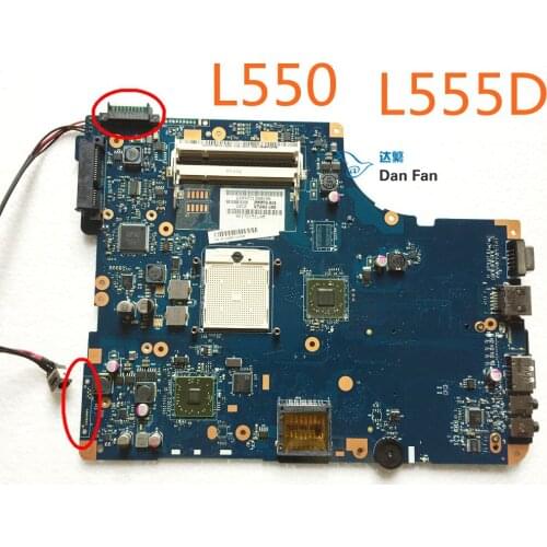 K000093250 For Toshiba L550 L555 L555D Laptop Motherboard NSWAE LA-5332P Mainboard 100%tested fully work
