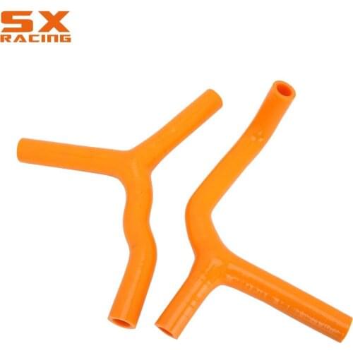 Motorcycle Orange Water Pipe Silicone Radiator Coolant Hose For KTM SX85 2003-2010 SX105 2007 2008 2009 2010 2011 Dirt Bike