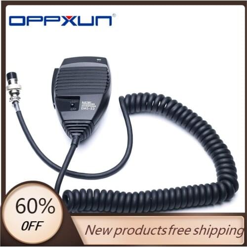 OPPXUN Radio Microphone EMS-53 8pin DTMF Handheld Mic for Alinco DR-03 DR-06 DR-135 DR-235 DR-435 DR-635 Radio