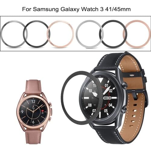 Bezel Ring Styling Frame Case for Samsung Galaxy Watch 3 41mm 45mm Bracelet Stainless Steel Cover Anti-scratch Protection Ring