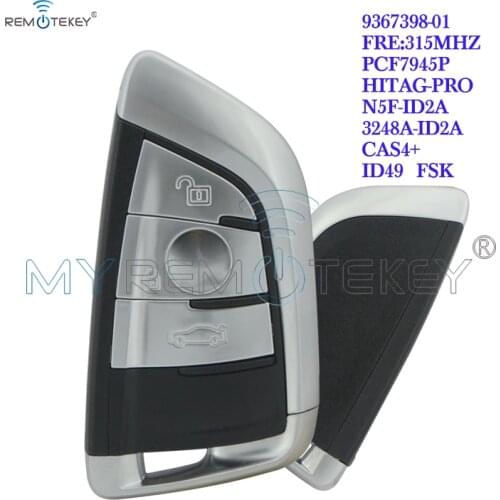 Remtekey 5FA011926-30 9367398-01 Smart key 3 button 315Mhz for BMW X5 X6 2014 2015
