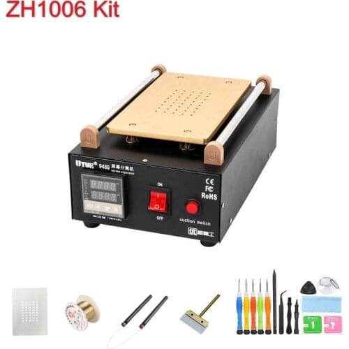 UYUE 7 Inch Built-in Vacuum Pump LCD Touch Screen Preheat Separator Machine for Phone Repair Heating Split Screen Platform