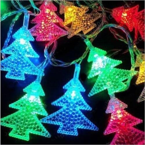 Warm Christmas Tree LED Light String Christmas Lightsfor Home Wedding Holiday Decoration Garland Navidad Decor Battery Power