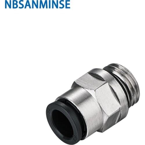 10Pcs/Lot PCP M5 1/8 1/4 3/8 1/2 All Brass Body With Plastic Sleeve Push In Fitting Pneumatic Pipe Air Fitting NBSANMINSE