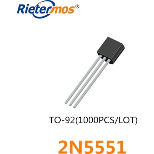 1000PCS 2N5551 TO-92 5551 TO92 NPN 600MA 160V ORIGINAL