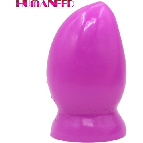 11.5*7cm Big Anal Plug with Suction Cup Mango Butt Plug Women Anus Massage Partical Huge Thick Anal Stuffed Stopper Sex Toys