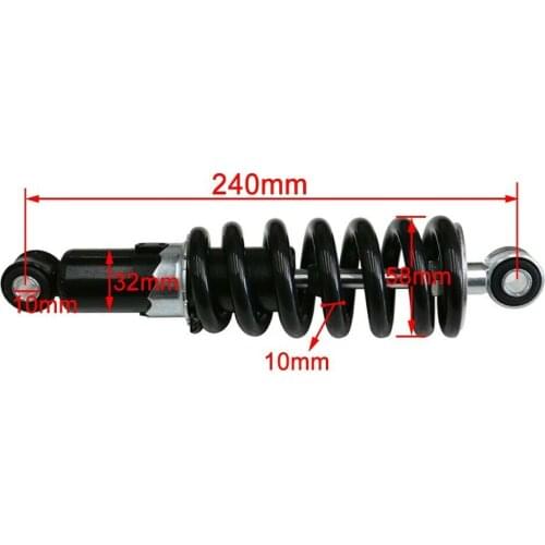 1200lbs 240mm Universal Rear Shock Absorber Shocker Suspension Shocker For Dirt Pit Trail Pitpro SDG Fit Motorcycle Street Bike