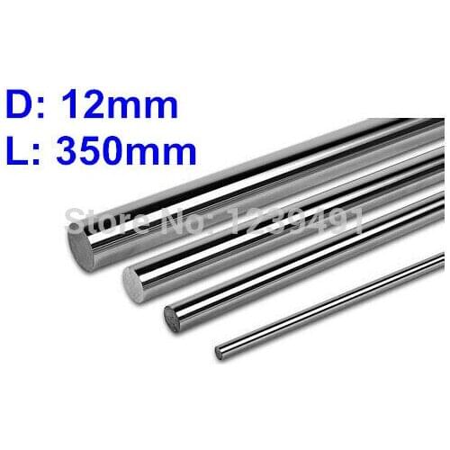 4pcs Diameter 12mm -L350mm chrome plated linear round shaft