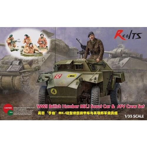 RealTS BRONCO CB35009SP 1/35 WWII British Humber MK.I Scout Car & AFV Crew Set