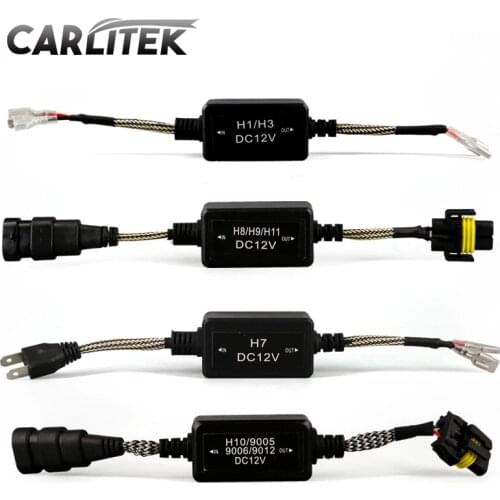 Carlitek Car Accessories H1 H3 H4 H8 H9 H10 H11 9005 9006 9012 H7 Led Canbus Decoder Error Free No Error No Interference