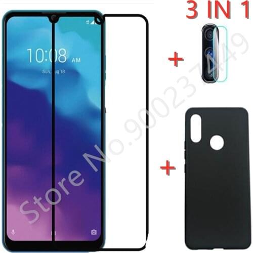 3-in-1 Case + Camera Tempered Glass On For ZTE Blade A7 2020 ScreenProtector Glass For ZTE Blade A7 2020 9D Phone Glass