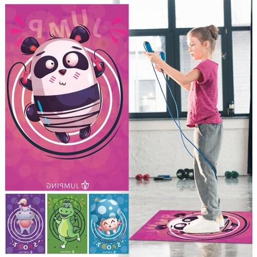 Adult Children Jump Skipping Rope With Non Slip Jumping Mat Set Crossfit Sport Equipment For Workout Excercise And Fitness