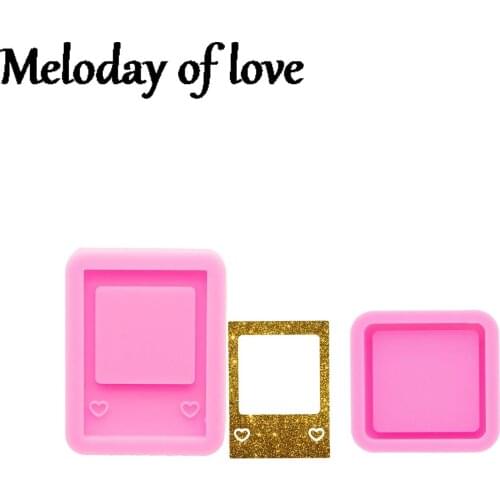 Glossy Make A Photo Keychain Silicone Mold, Epoxy Jewelry Resin Casting Moulds, Molds to Make Crafts with Epoxy DY0988
