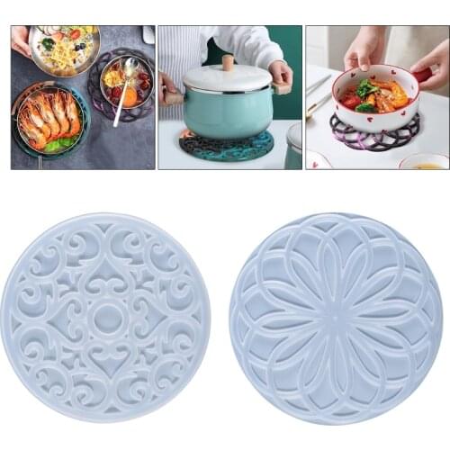 Mandala Placemat Epoxy Resin Mold Coaster Cup Mat Casting Silicone Mould DIY Crafts Home Decorations Making Tools