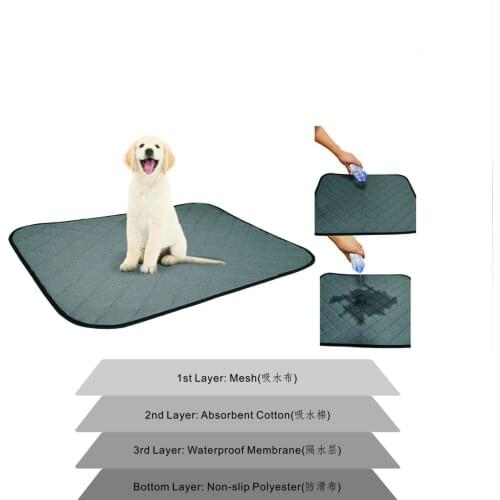 Washable Dog Pet Diaper Mat Urine Absorbent Environment Protect Diaper Mat Waterproof Reusable Training Pad Dog Car Seat Cover