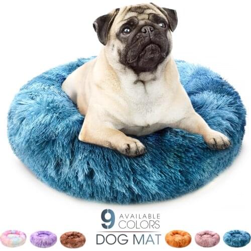 The new super soft washable round dog cushion plush kennel cat general velvet sofa cushion pet bed for small dogs and cats