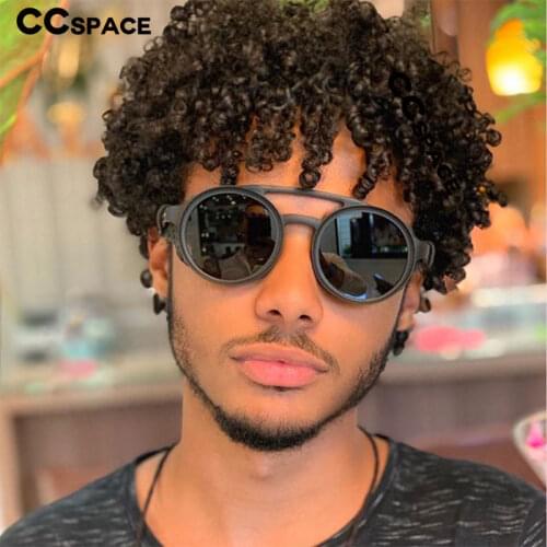 45746 Men Steampunk Goggles Sunglasses Women Retro Shades UV400 Vintage Glasses
