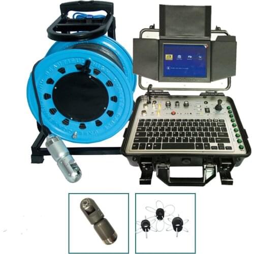 Underground Pipe inspection Camera 360 Degree Industry Borehole Rotation Inspection Camera With 100m/50m Soft Cable 128G DVR