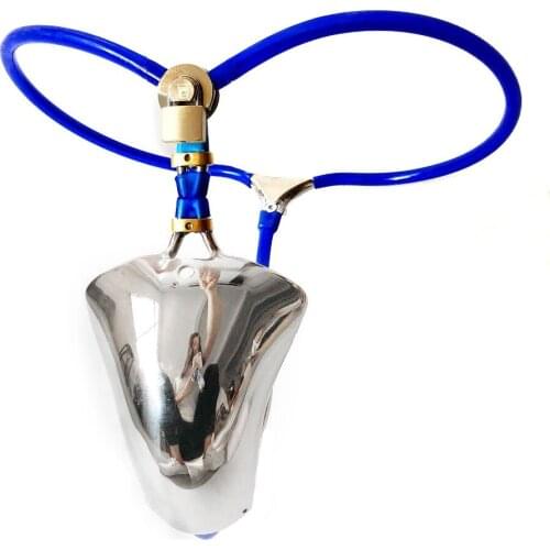 3-Colors Chastity Belt Pants Penis Cage Stainless Steel Male Chastity Device Lock Cock Cage Cbt Metal Sex Toys For Men