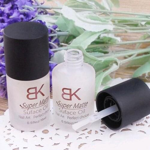 15ml Transparent Nail Polish Top Coat Frosted Lasting Super Matte Surface Oil After normal polish Long lasting uv gel Nail art