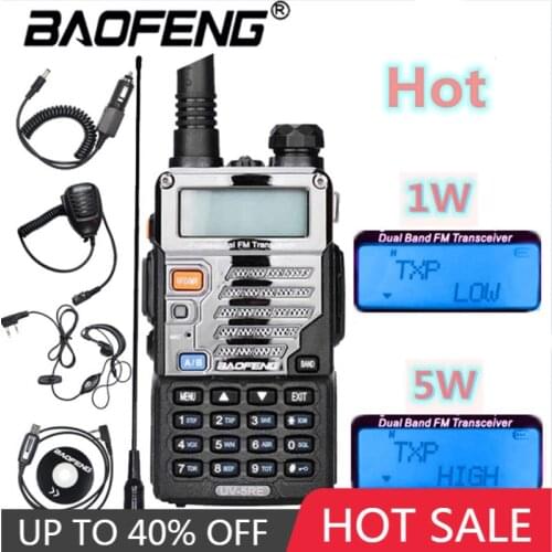 Baofeng UV-5RE UV5RE 5W 8W Walkie Talkie Dual Band Two Way Cb Ham Radio U/VHF Transceiver Scanner UV5R UV-5R Update for Police