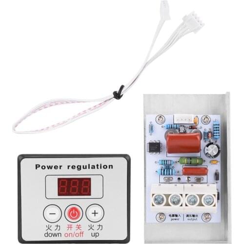 10000W SCR Controller Motor Speed Controller Voltage Regulator Dimming Thermostat AC 220V Power Supply