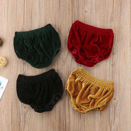 Kids Baby Shorts Girls Velvet Bottoms Infant Bloomer Shorts Briefs Diaper Cover Panties Baby Clothing