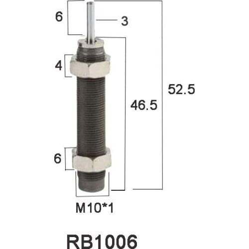 SHUYI RB1006 oil pressure buffer of aluminum alloy cylinder