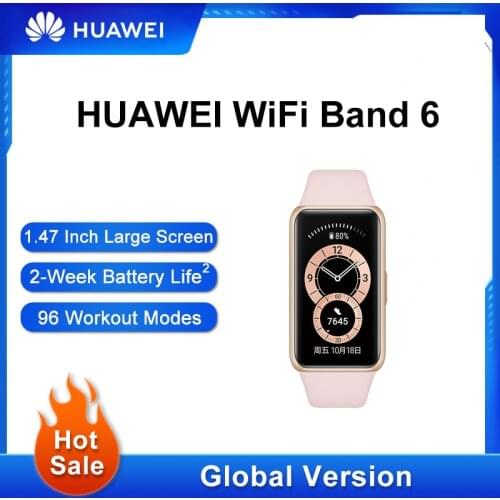 Unlocked Huawei Band 6 Smartband Blood Oxygen 1.47''AMOLED Band6 Heart Rate Amoled Screen With Long Battery Life