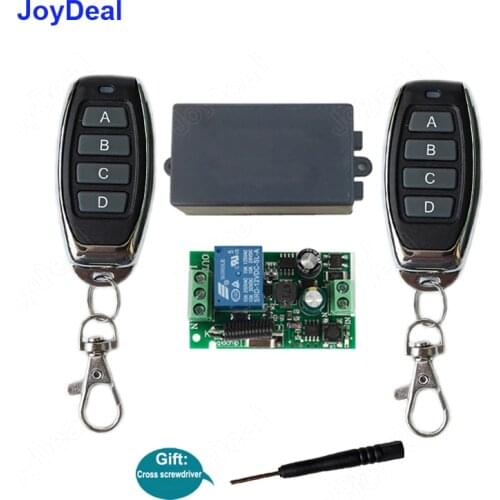 433Mhz Universal Wireless Remote Control Switch AC 110V 220V 1CH Relay Receiver & RF 433 Mhz Remote Transmitter for Light Switch