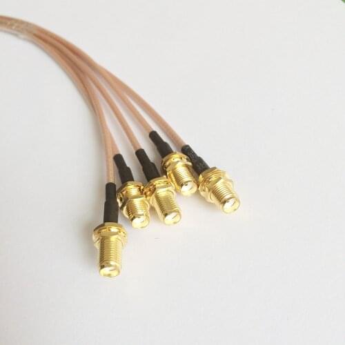 ALLISHOP RP-SMA Male to RP-SMA Female Cable Double Shielded Silver Plated RG316D Ultra Low Loss Coax Cable for WiFi Antennas 3m